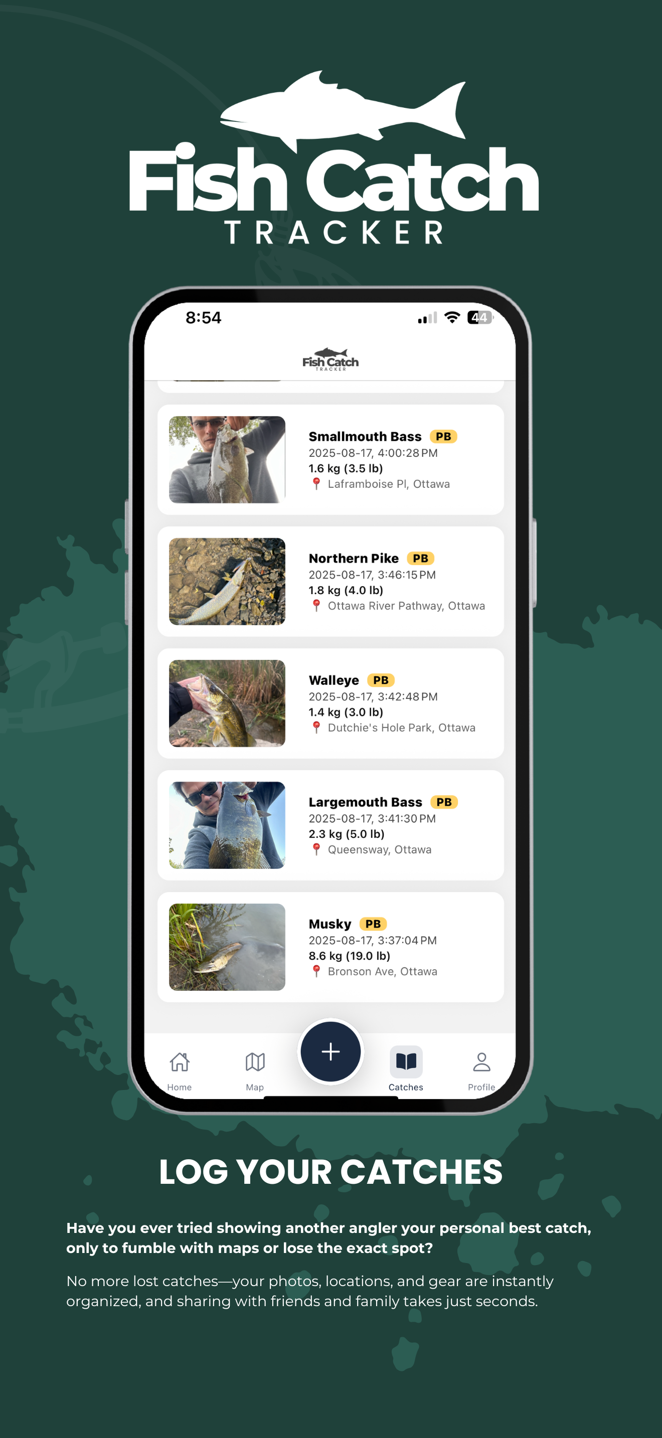 Fish Catch Tracker - Catch Logging