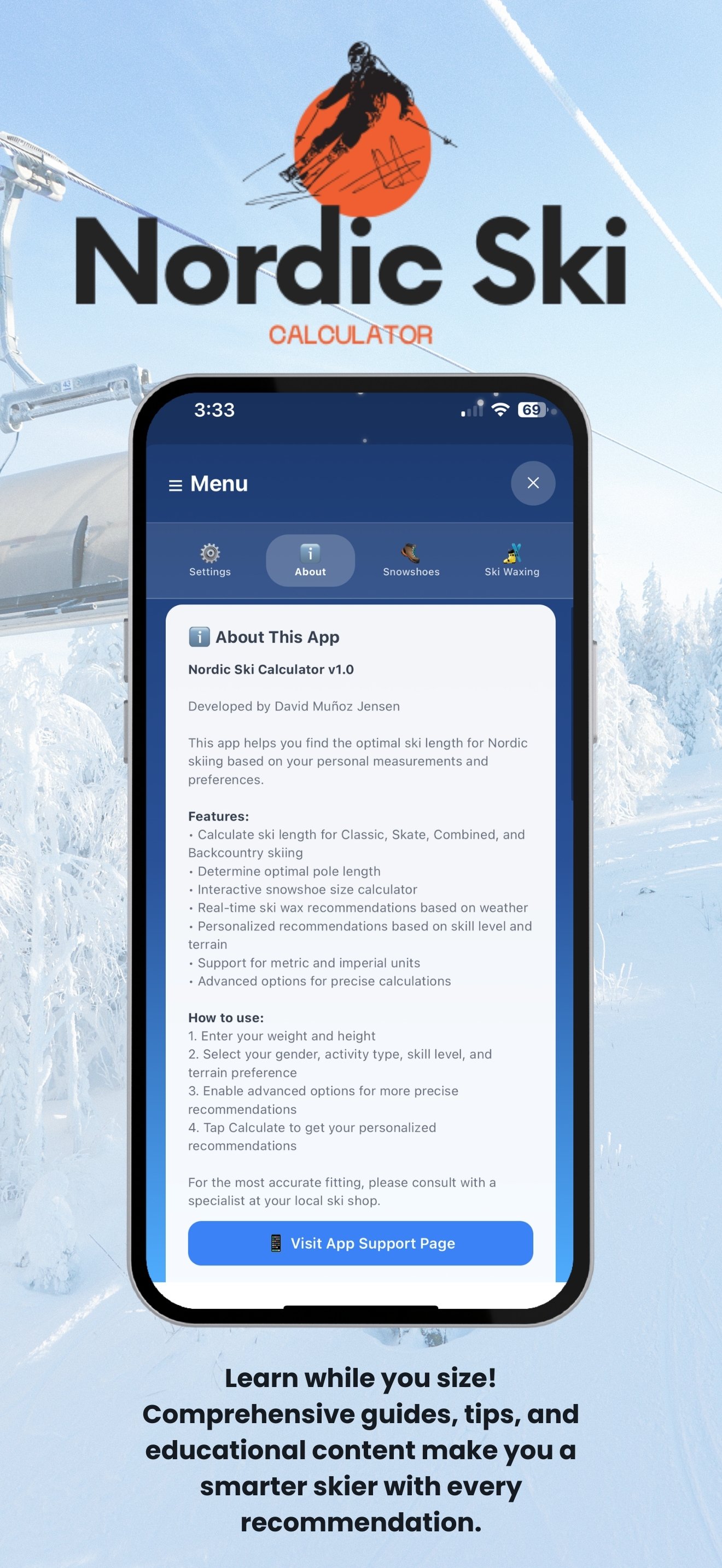 Nordic Ski Calculator - Educational Content