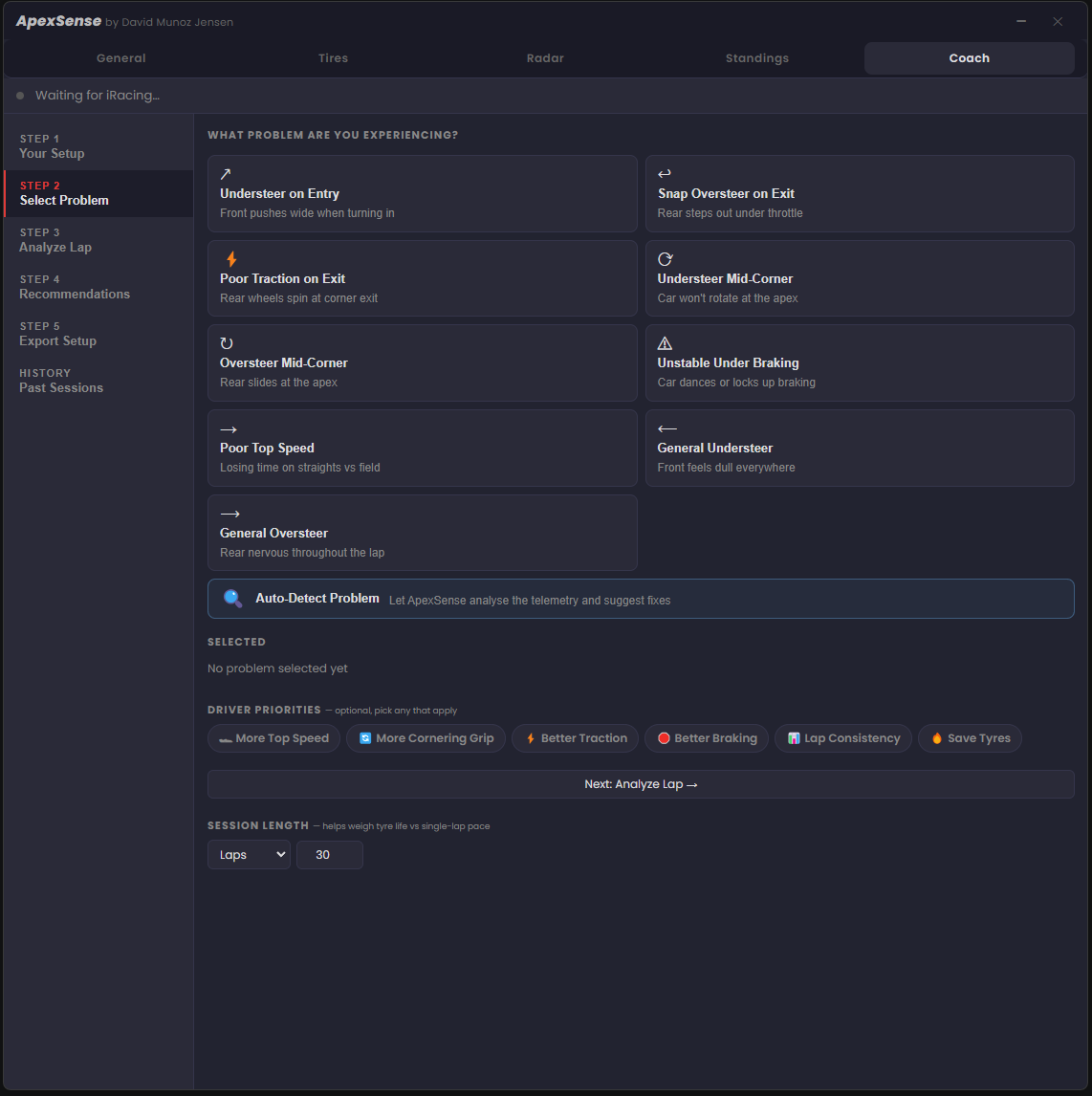 ApexSense Setup Coach - Recommendations
